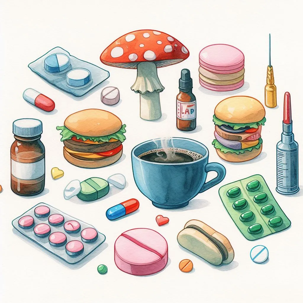 An illustration about stimulants and depressants